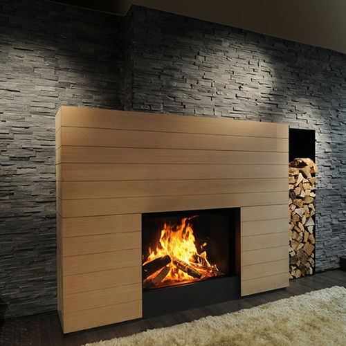 Camino a legna - LUNA DIAMOND 1150V - M-Design - da incasso / Faccia singola / con focolare chiuso