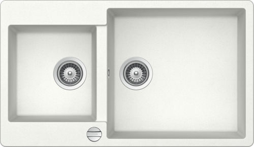 Lavello a 2 vasche - BROOKLYN: N-175 - Schock - senza gocciolatoio / in composito / da incasso