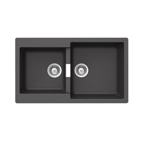 Lavello a 2 vasche - PRIMUS: N-200 - Schock - senza gocciolatoio / in composito / da incasso