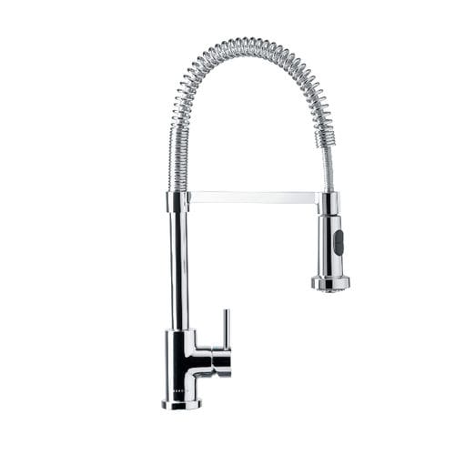 Miscelatore da appoggio - KARPO - Schock - in metallo cromato / da cucina / 1 foro