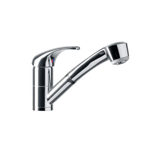 Miscelatore da appoggio - DIKE - Schock - in metallo cromato / da cucina / 1 foro