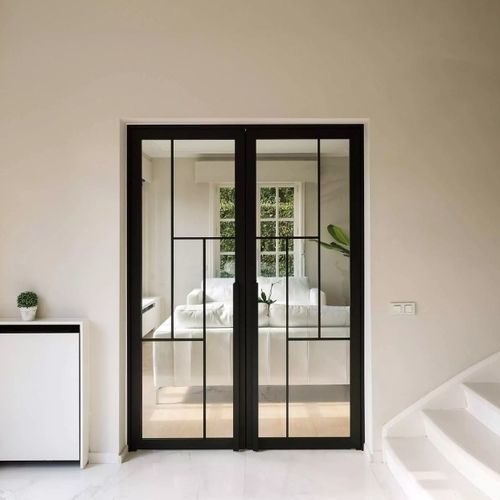 Porta da interno - STEEL LOOK  - ANYWAY DOORS - in alluminio / battente / a bilico