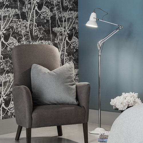Lampada da terra - ORIGINAL 1227 - Anglepoise® - in alluminio / in ghisa / in metallo cromato