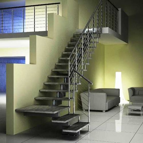 Scala dritta - JAZZ : CHROME - SK SYSTEME - a L / a U / curva