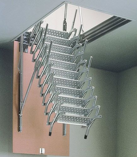Scala retrattile per mansarda - ZX - SK SYSTEME - a fisarmonica / in acciaio
