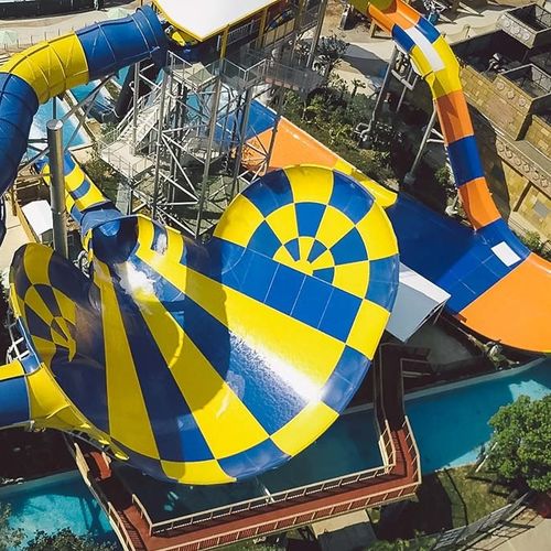 Scivolo girevole - MANTA  - WhiteWater - per parco acquatico / tubolare / multiplo