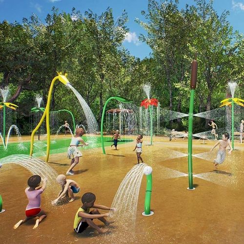 Struttura ludica per parco acquatico - AQUASPLASH - WhiteWater - in acciaio inossidabile
