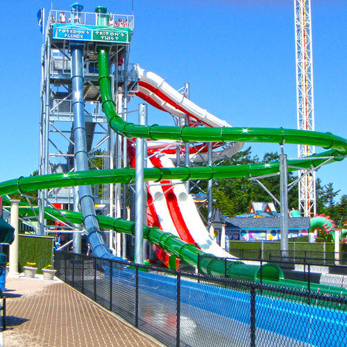 Scivolo girevole - FLATLINE LOOP - WhiteWater - per parco acquatico / tubolare / ad alta velocità