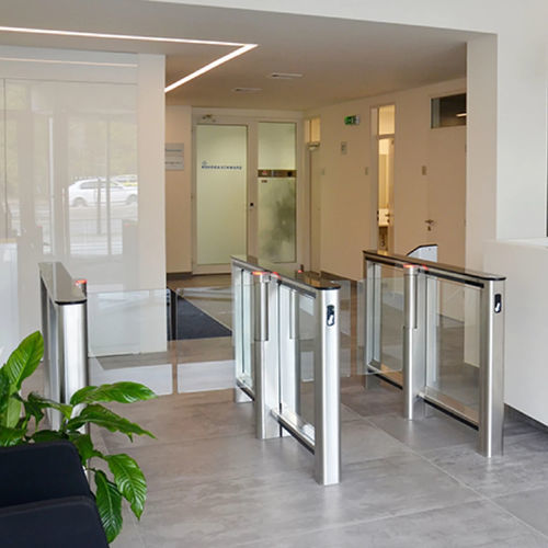 Varco rapido per controllo accesso - Slim - Manusa - di sicurezza / in vetro / in acciaio inossidabile