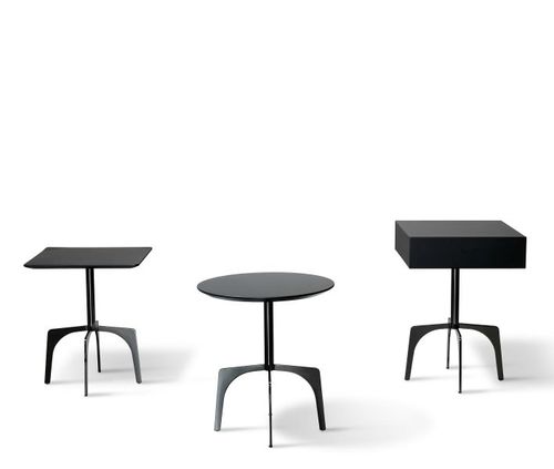 Tavolo d'appoggio contemporaneo - CLARK GREY - Ditre Italia - in legno / in metallo / rotondo