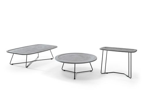 Tavolino basso contemporaneo - VERVE - Ditre Italia - in legno / in metallo / rettangolare