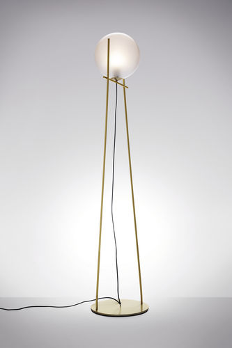 Lampada da terra - TONDINA - Ditre Italia - in metallo / in vetro / contemporanea