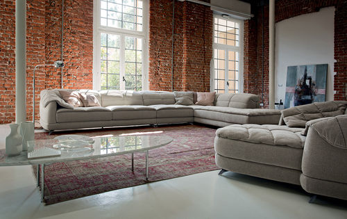 Divano modulare -  DUNN SOFT - Ditre Italia - d'angolo / contemporaneo / in tessuto