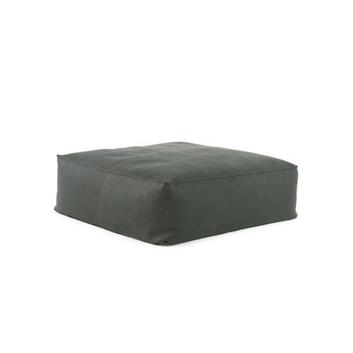 Ottomana contemporanea - SOFT GRANDE  - cierre - in pelle / quadrata / da interno