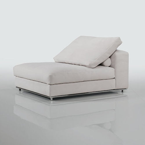Chauffeuse contemporanea - DOLCEVITA - cierre - in pelle / reclinabile