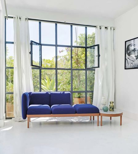 Divanetto imbottito modulare - MOSAICO - SANCAL - contemporaneo / in tessuto / con schienale