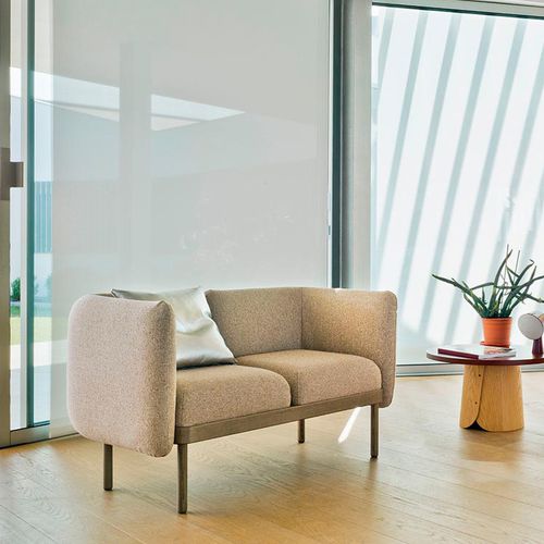 Divano contemporaneo - MOSAICO - SANCAL - in tessuto / grigio / 2 posti