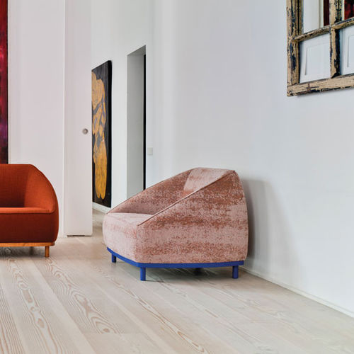 Poltrona contemporanea - SUMO - SANCAL - in pelle / in tessuto / grigia