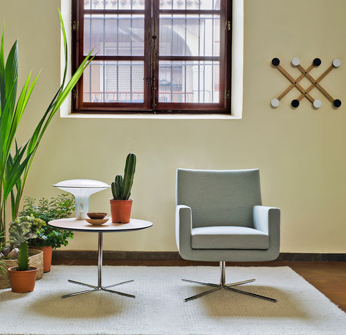 Poltrona contemporanea - MOSS - SANCAL - in tessuto / nera / grigia