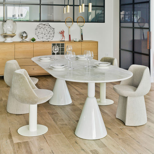 Sedia da pranzo contemporanea - MAGNUM - SANCAL - da interno / in tessuto / imbottita