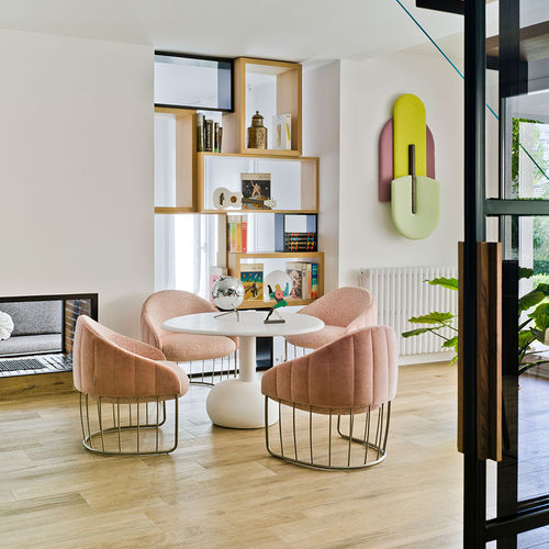 Tavolo da pranzo design organico - VESPER - SANCAL - in legno / in pietra / in resina