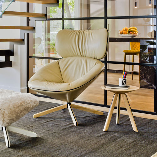 Tavolo d'appoggio contemporaneo - TORTUGA - SANCAL - in legno / rotondo / per uso residenziale