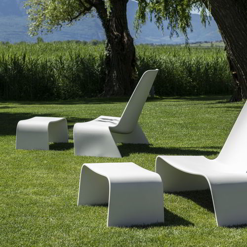 Ottomana contemporanea - LAND - PLANK - in plastica / rettangolare / da interno