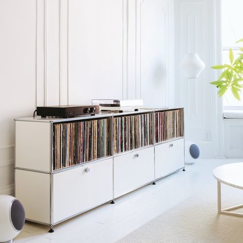 Credenza contemporanea - USM Haller - USM Modular Furniture - in metallo / su misura / modulabile