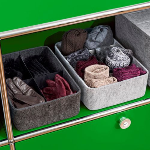 Contenitore Portaoggetti ,da 120 Litri Con Coperchio, Set Di 2 - Foto 4