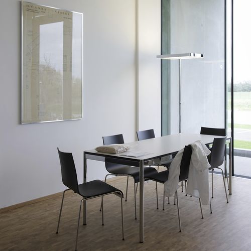 Tavolo da riunione contemporaneo - USM Haller - USM Modular Furniture - in MDF / con supporto in metallo / rettangolare