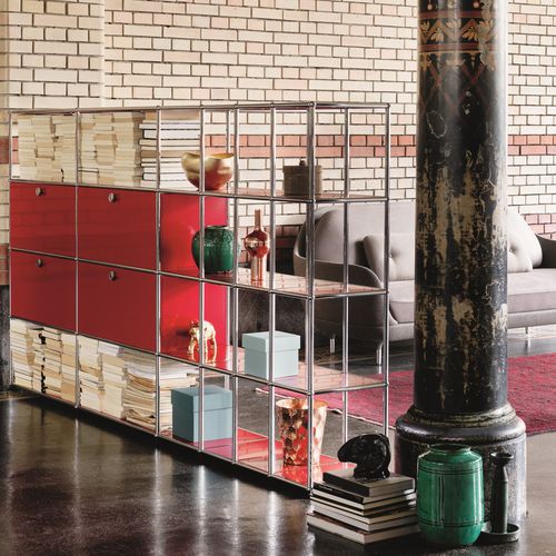 Scaffale modulare - USM Haller - USM Modular Furniture - a paravento / contemporaneo / in metallo