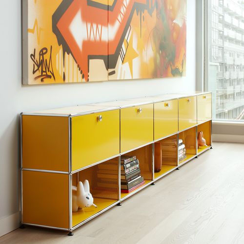 Credenza contemporanea - USM Haller - USM Modular Furniture - in metallo / su misura / modulabile