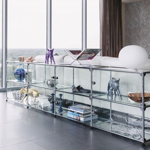 Scaffale modulare - USM Haller - USM Modular Furniture - basso / contemporaneo / in metallo
