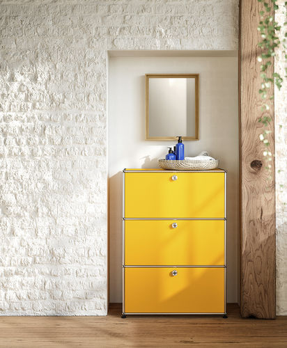 Cassettone contemporaneo - USM Haller - USM Modular Furniture - in MDF laccato / in metallo / rettangolare