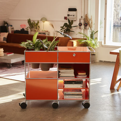 Credenza contemporanea - USM Haller - USM Modular Furniture - in metallo / con cassetti / su misura