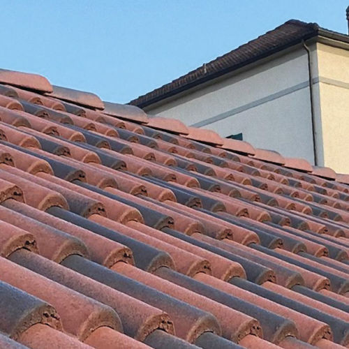 Tegola coppo - SUPERCOPPO ANTIQUED - Gruppo Industriale Tegolaia - in terracotta / doppia