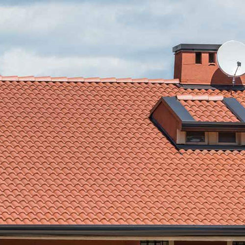 Tegola curva - SUPERCOPPO PAINTED MIX - Gruppo Industriale Tegolaia - in calcestruzzo / doppia