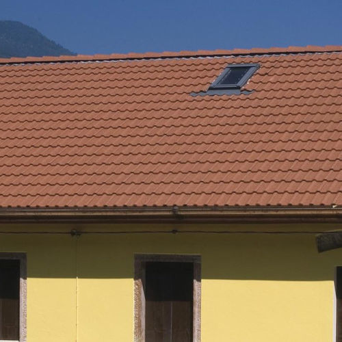 Tegola curva - DOLOMITEN QUARZT - Gruppo Industriale Tegolaia - in calcestruzzo / doppia