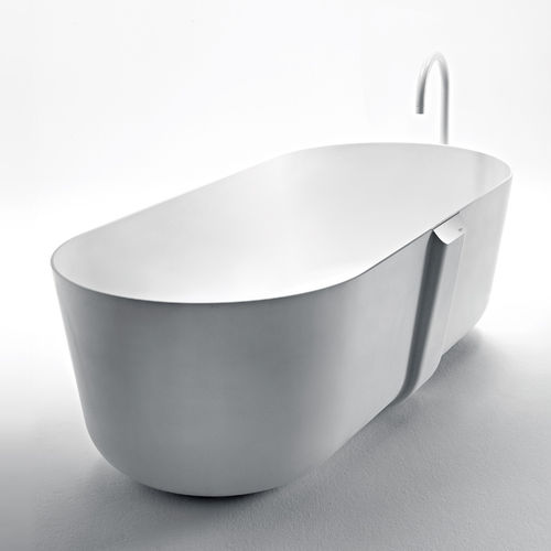 Vasca da bagno ovale - QUATTRO.ZERO - FALPER - da appoggio / per ambiente abitativo / in ceramica