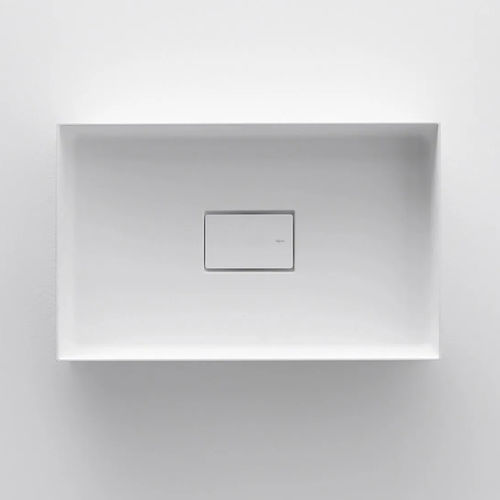Lavabo da appoggio - QUATTRO.ZERO - FALPER - in Cristalplant® / su misura / rettangolare