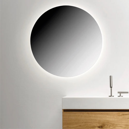 Specchio da bagno a muro - FALPER - contemporaneo / rotondo / in acciaio