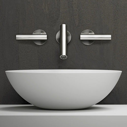 Miscelatore per lavabo - CILINDRO - FALPER - da parete / in acciaio inossidabile / da bagno