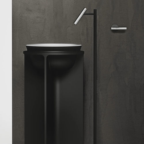 Miscelatore per lavabo - CILINDRO - FALPER - a pavimento / in acciaio inossidabile / da bagno