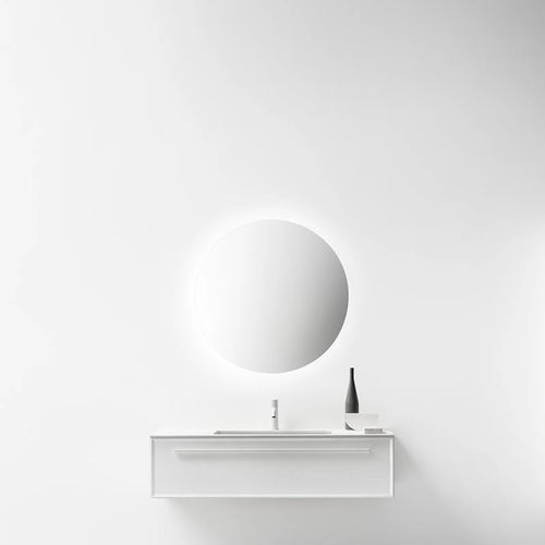 Mobile lavabo doppio - SETTE.ZERO - FALPER - sospeso / in MDF / in Cristalplant®