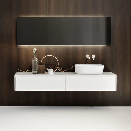Mobile lavabo sospeso - VIAVENETO - FALPER - in vetro / in Cristalplant® / contemporaneo