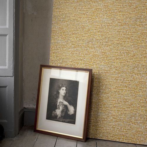Carta da parati vintage - Tweed - Cole&Son - a motivi / bianca / gialla