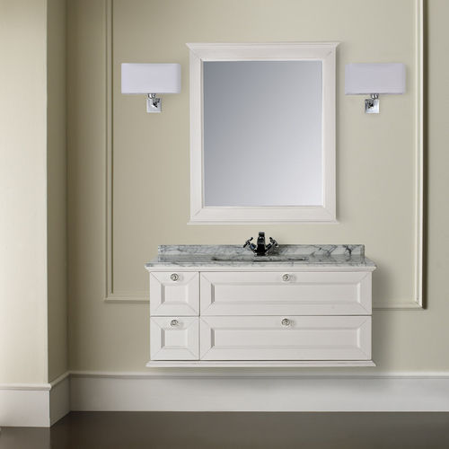 Mobile lavabo sospeso - APOLLO - Mobili di Castello - in legno / classico / con specchio