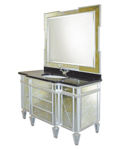Mobile lavabo in vetro - HOLLYWOOD - Mobili di Castello - classico / con specchio