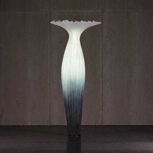 Colonna luminosa design originale - MORNING GLORY - Aqua Creations - in seta / a lampada fluorescente / da interno