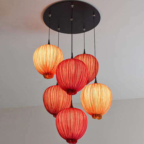 Lampada a sospensione - MORNING GLORY : DIPPA - Aqua Creations - in metallo / in seta / contemporanea